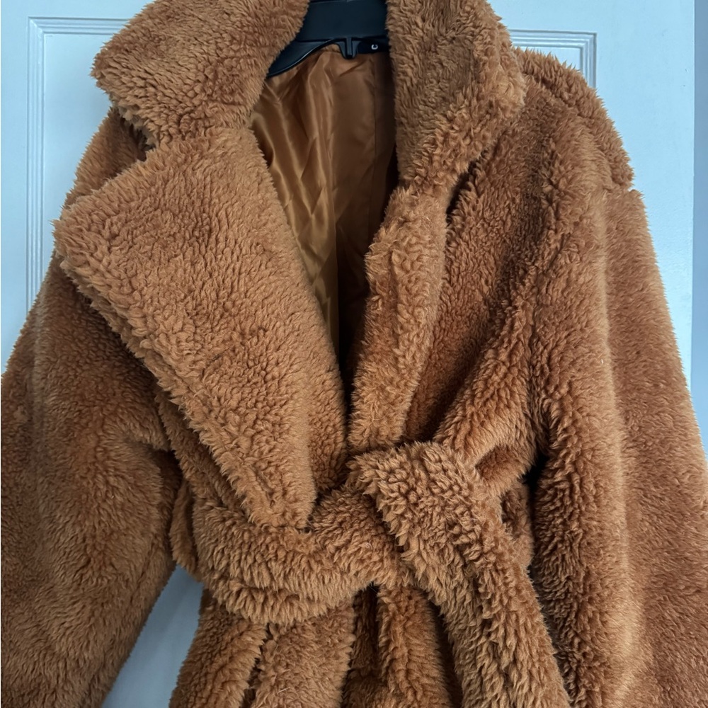 Cozy Brown Faux Fur Coat